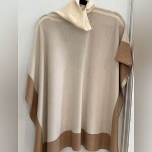 Boss Cream and Tan Women's Poncho